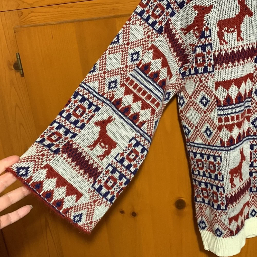 Bobbi Ann of Boston |Handmade Red White & Blue Collared 3/4 Sleeve Vintage Shirt